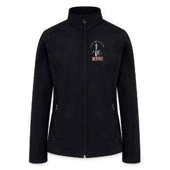 Lady Liberty RESIST Tyranny Design: Do Not Comply - Women’s Soft Shell Jacket - black - Front