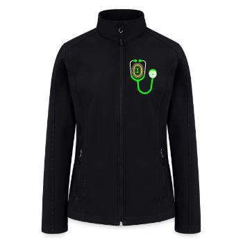 Stethoscope - Women’s Soft Shell Jacket - black - Front