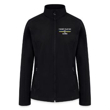 im not playing cards - Women’s Soft Shell Jacket - black - Front