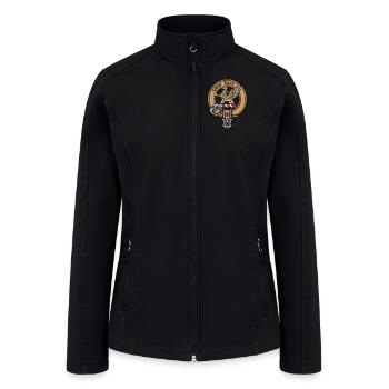Clan Leslie Crest - Women’s Soft Shell Jacket - black - Front