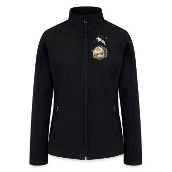 Wolf Moon Magic - Women’s Soft Shell Jacket - black - Front