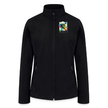 Vibrant NYC Liberty - Women’s Soft Shell Jacket - black - Front