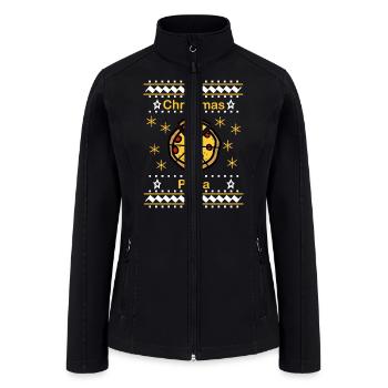 Christmas Pizza - Women’s Soft Shell Jacket - black - Front