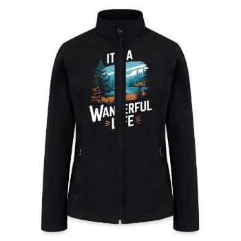 It's A Wanderful Life Landscape - Women’s Soft Shell Jacket - black - Front