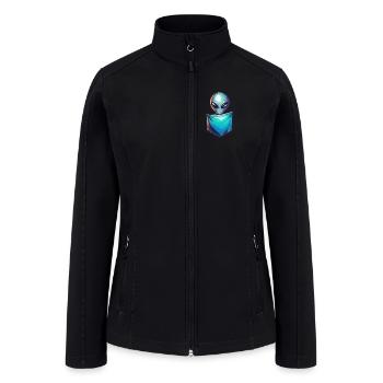 Alien Pocket Glow - Women’s Soft Shell Jacket - black - Front