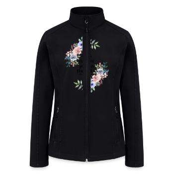 She is far more precious than rubies - Women’s Soft Shell Jacket - black - Front