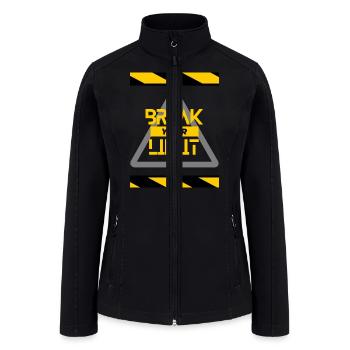 breakyourlimit - Women’s Soft Shell Jacket - black - Front