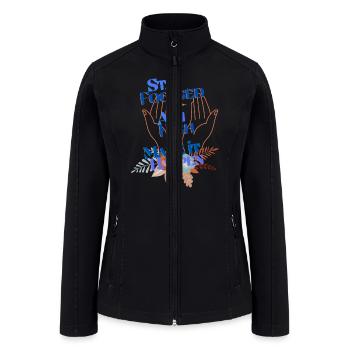 Stay Focused, aim high, Make it happen. - Women’s Soft Shell Jacket - black - Front