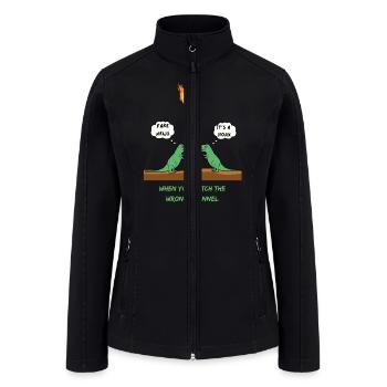 When You Watch The Wrong Channel Fake News Humor - Women’s Soft Shell Jacket - black - Front