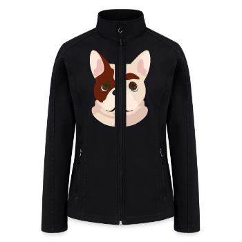 Dog Face - Women’s Soft Shell Jacket - black - Front