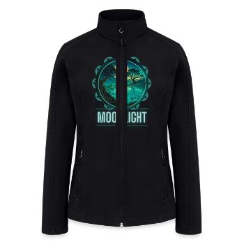 MOONLIGHT - Women’s Soft Shell Jacket - black - Front