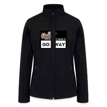 Hello My Name Is Go Away - Women’s Soft Shell Jacket - black - Front