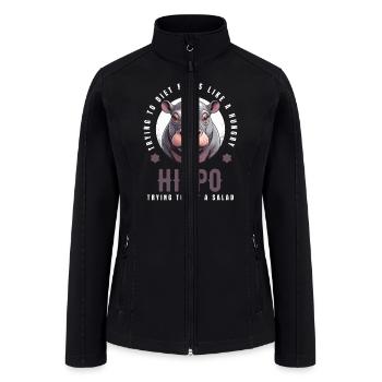 Hippo - Women’s Soft Shell Jacket - black - Front