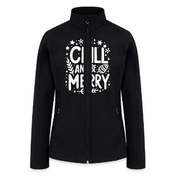 Chill and be Merry - Women’s Soft Shell Jacket - black - Front