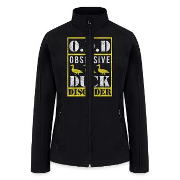 Ducklings Quack Swimming - Women’s Soft Shell Jacket - black - Front