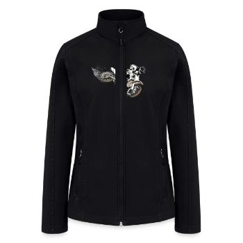 Motocross - Women’s Soft Shell Jacket - black - Front