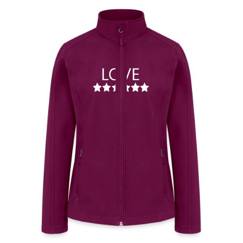 LOVE (White font) - Women’s Soft Shell Jacket