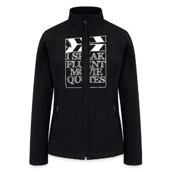 I Speak Fluent - Women’s Soft Shell Jacket - black - Front