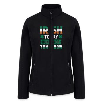 Patrick s Day - Women’s Soft Shell Jacket - black - Front
