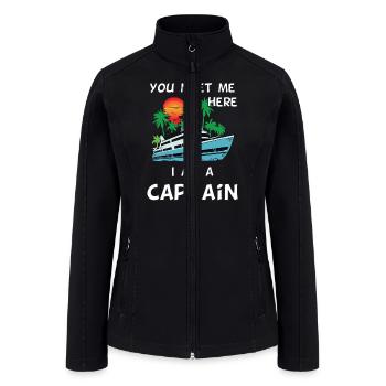 Captain Boat yacht - Women’s Soft Shell Jacket - black - Front