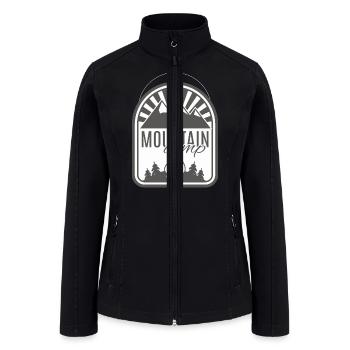 MOUNTAIN CAMP - Women’s Soft Shell Jacket - black - Front