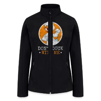 Ducks Bird Animals Swimming - Women’s Soft Shell Jacket - black - Front