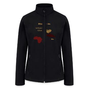 Home is where the heart is Active - Women’s Soft Shell Jacket - black - Front