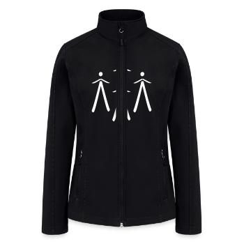 Group Of Four People Active - Women’s Soft Shell Jacket - black - Front