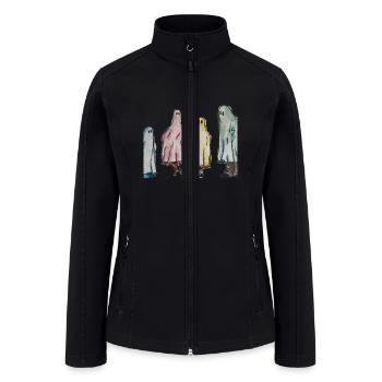 Four Friends Active - Women’s Soft Shell Jacket - black - Front