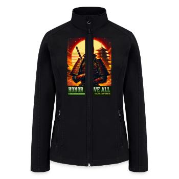 Honor above all Samurai - Women’s Soft Shell Jacket - black - Front
