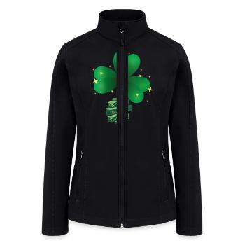 Saint Patricks Day Pray for Us St Patrick's - Women’s Soft Shell Jacket - black - Front