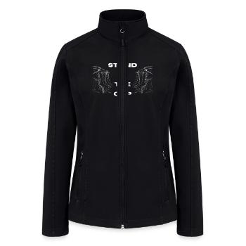 Womens spiritual encouragement motivation - Women’s Soft Shell Jacket - black - Front