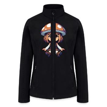 Doll Phibus Mycelia - Women’s Soft Shell Jacket - black - Front