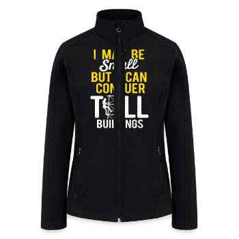 Cell Tower Climber Climbing Technician - Women’s Soft Shell Jacket - black - Front
