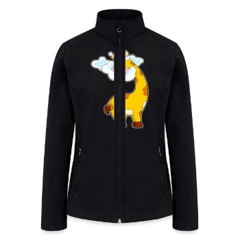 Giraffe Clouds - Women’s Soft Shell Jacket - black - Front