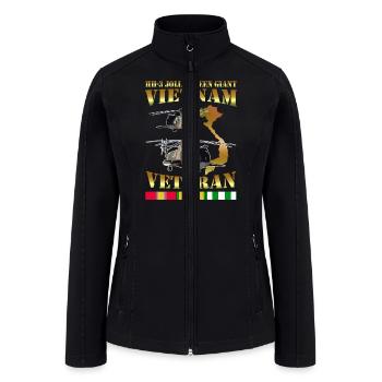 HH3 Jolly green giant helicopter - Women’s Soft Shell Jacket - black - Front