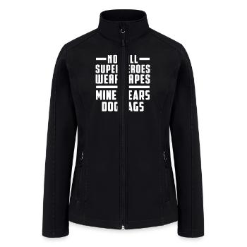 NOT ALL SUPERHEROS WEAR CAPS - Women’s Soft Shell Jacket - black - Front