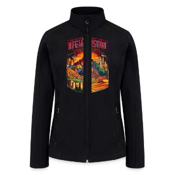 Afghanistan Majestic Landscape - Women’s Soft Shell Jacket - black - Front
