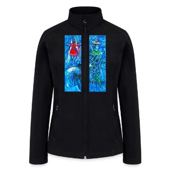 marc chagall - Women’s Soft Shell Jacket - black - Front