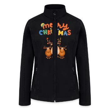Merry Christmas | Christmas Eve | Christmas Gifts - Women’s Soft Shell Jacket - black - Front