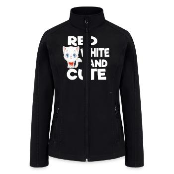 Funny Cats With Love - Women’s Soft Shell Jacket - black - Front