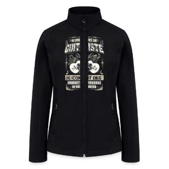 Don't bother a male guitarist - Women’s Soft Shell Jacket - black - Front