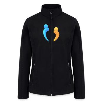 "Love: The Invaluable Treasure" - Women’s Soft Shell Jacket - black - Front