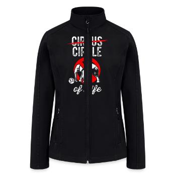 Anti Protesting Animal Captivation Circle Of Life - Women’s Soft Shell Jacket - black - Front