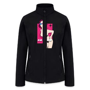 so good - Women’s Soft Shell Jacket - black - Front