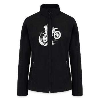 Hobby Motorsport Off-road Machine In Jump - Women’s Soft Shell Jacket - black - Front