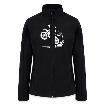 Motorsport Enduro Jumping Machine - Women’s Soft Shell Jacket - black - Front