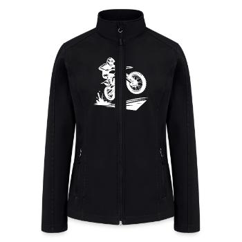 Motorsport Enduro Jumping Off-road Machine - Women’s Soft Shell Jacket - black - Front