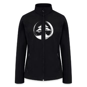 Elegant Bonsai Tree In The Sunset - Women’s Soft Shell Jacket - black - Front