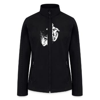 Off-road Machine In Jump Motorsport Hobby - Women’s Soft Shell Jacket - black - Front